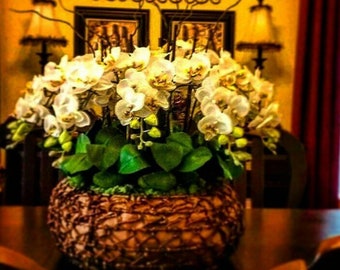 White Orchid Deluxe Centerpiece