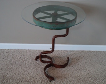 Recovered vintage table/stand