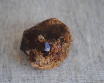 Hessonite Garnets, with White Quartz on Matrix,Healing Stone