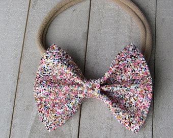 Candy shop glitter bow