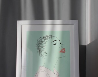 teeny weeny afro - digital illustration