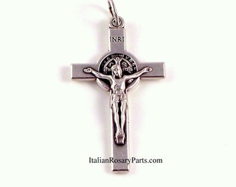 Saint Benedict Rosary Crucifix 1-1/2 Inch | Italian Rosary Parts