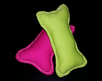 Squeaky Dog Toy, Dog Toy, Dog Bone Toy, Squeaking Bone Toy, Handmade Dog Toy, Handmade Dog Bone