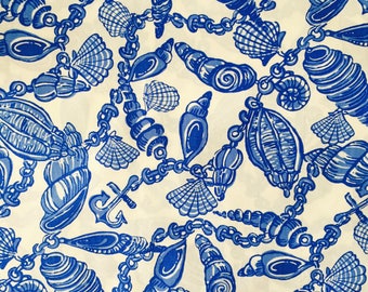 fall in love a little poplin cotton fabric square 17"x17" ~ lilly pulitzer
