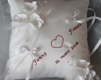 Pillow small flowers, personalized
