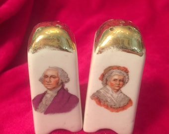 George and Martha Washington Salt and Pepper Shakers