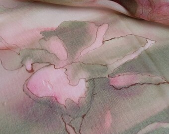 Silk scarf, hand painted scarfs, abstract scarf, women scarf, scarfshawl, scarf silk, scarves silk, scarf shawl.