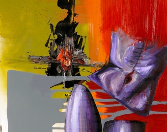 Swerve - Oil painting on Gessobord 18 x 24
