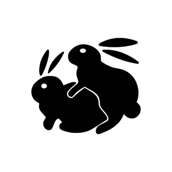 Humping Bunnies Funny Graphics SVG Dxf EPS Png Cdr Ai Pdf