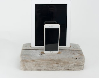 On Sale! Docking Station for iPhone, iPhone Charger, iPhone Charging Station, iPhone driftwood dock, wood iPhone dock/ Driftwood-No.1026