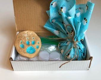 FREE SHIPPING! Pet Paw Print Ornament Hanging Keepsake Kit