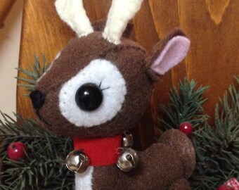 Hand Sewn Felt Reindeer