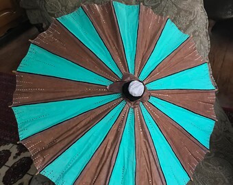 Hand painted vintage parasol