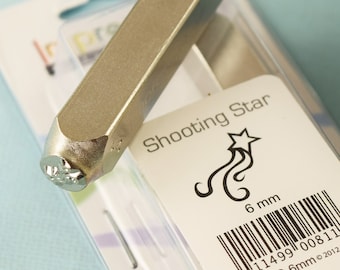 Shooting star stamp cosmic metal stamp ImpressArt metal stamp 6mm
