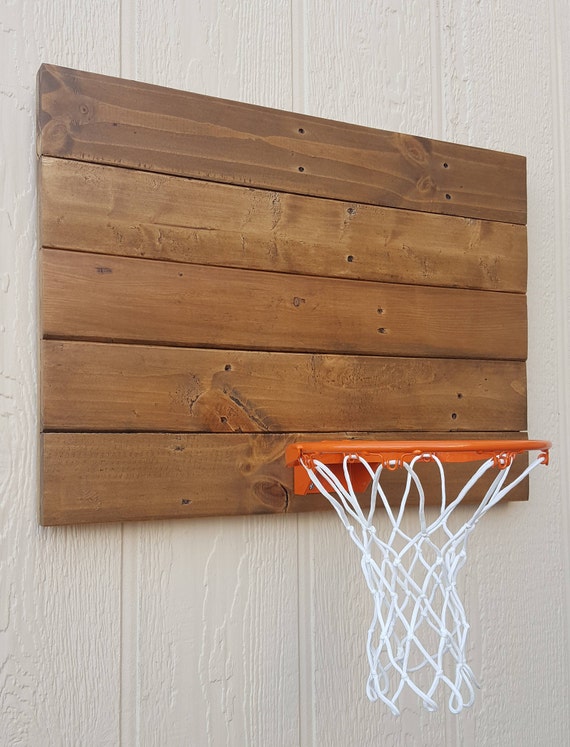 Rustic Wood Basketball Hoop. Reclaimed Wood Wall Mounted Rustic Wood Basketball Hoop. Reclaimed Wood Wall Mounted