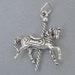 New Sterling Silver 925 Charm Pendant 3D MERRY-GO-ROUND Carousel Horse 1088