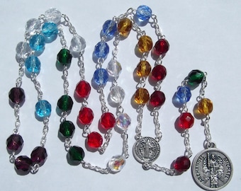Archangel Michael Chaplet Angelic Crown Chaplet of Saint Michael Handmade Rosary