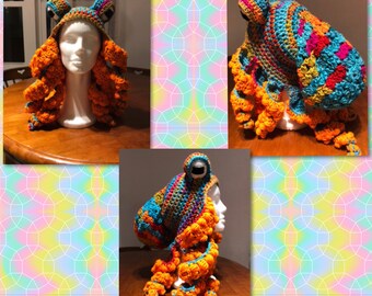 crochet octopus hat
