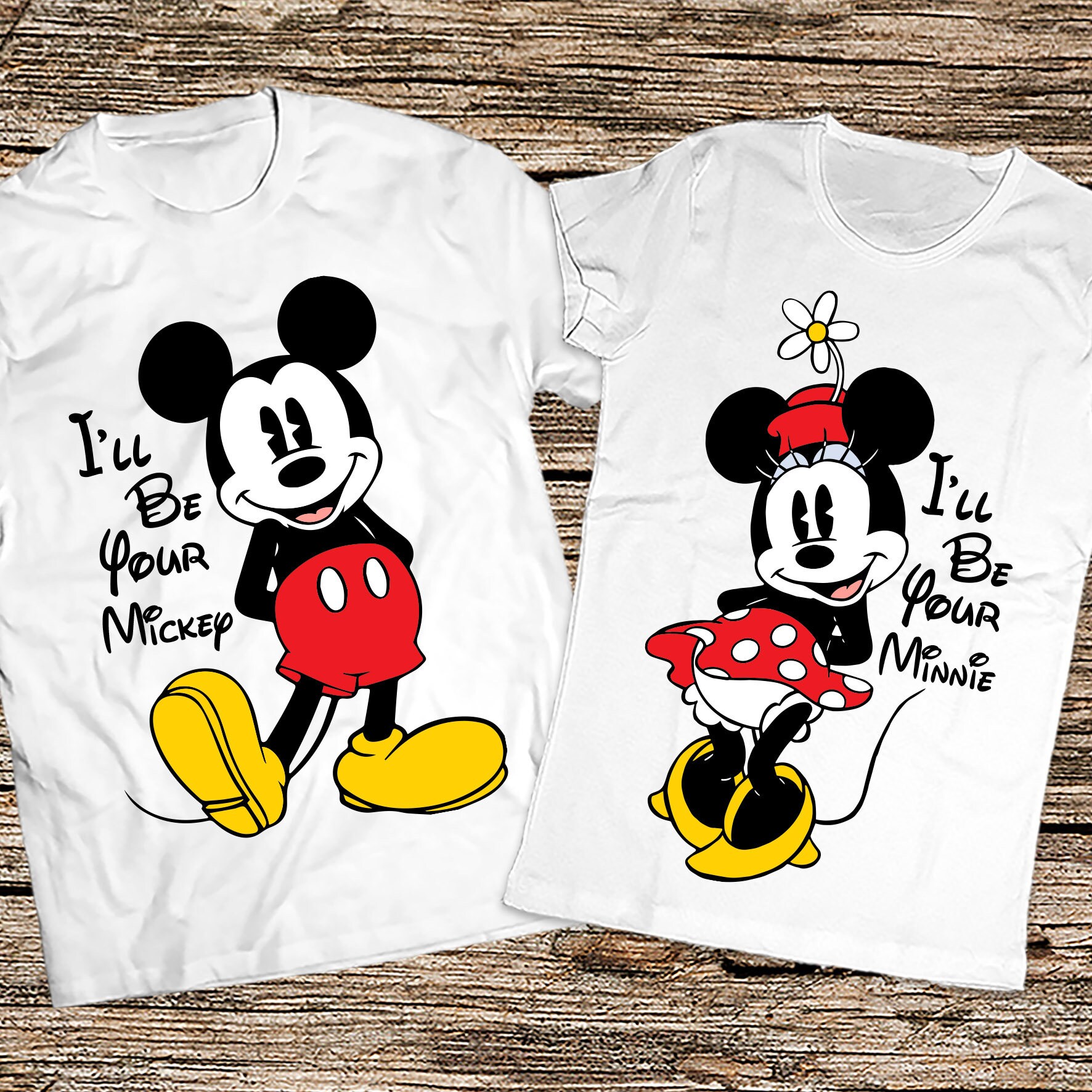 He's Mine She's Mine Diisney Shirts Mickey and Minnie