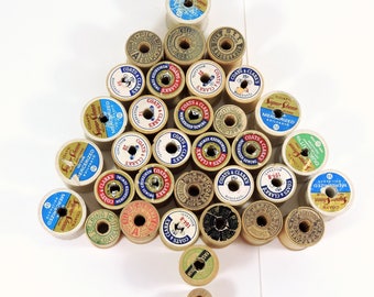 Vintage Thread Spools / Wood Thread Spools / Wood Sewing Spools