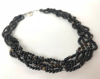 Loosely Braided Agate Necklace