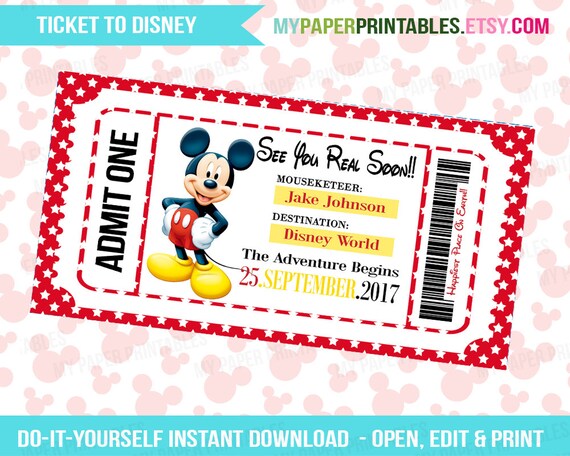 printable ticket