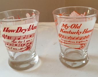 Vintage Hazel Atlas Melody Bar Glasses