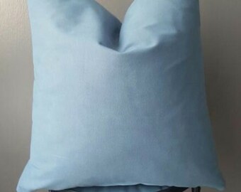 Suede Steel Blue Decorative Pillow cover