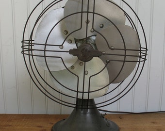 Vintage General Electric Vortalex Oscillating Fan 1940's-1950's