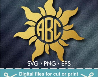Rapunzel Svg / Disney Svg / Disney Monogram Svg / Disney Princess Svg / Cutting files for use with Silhouette Cameo and Cricut
