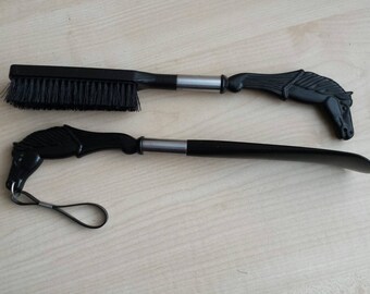 Vintage Shoehorn and Clothes Brush 2 in 1