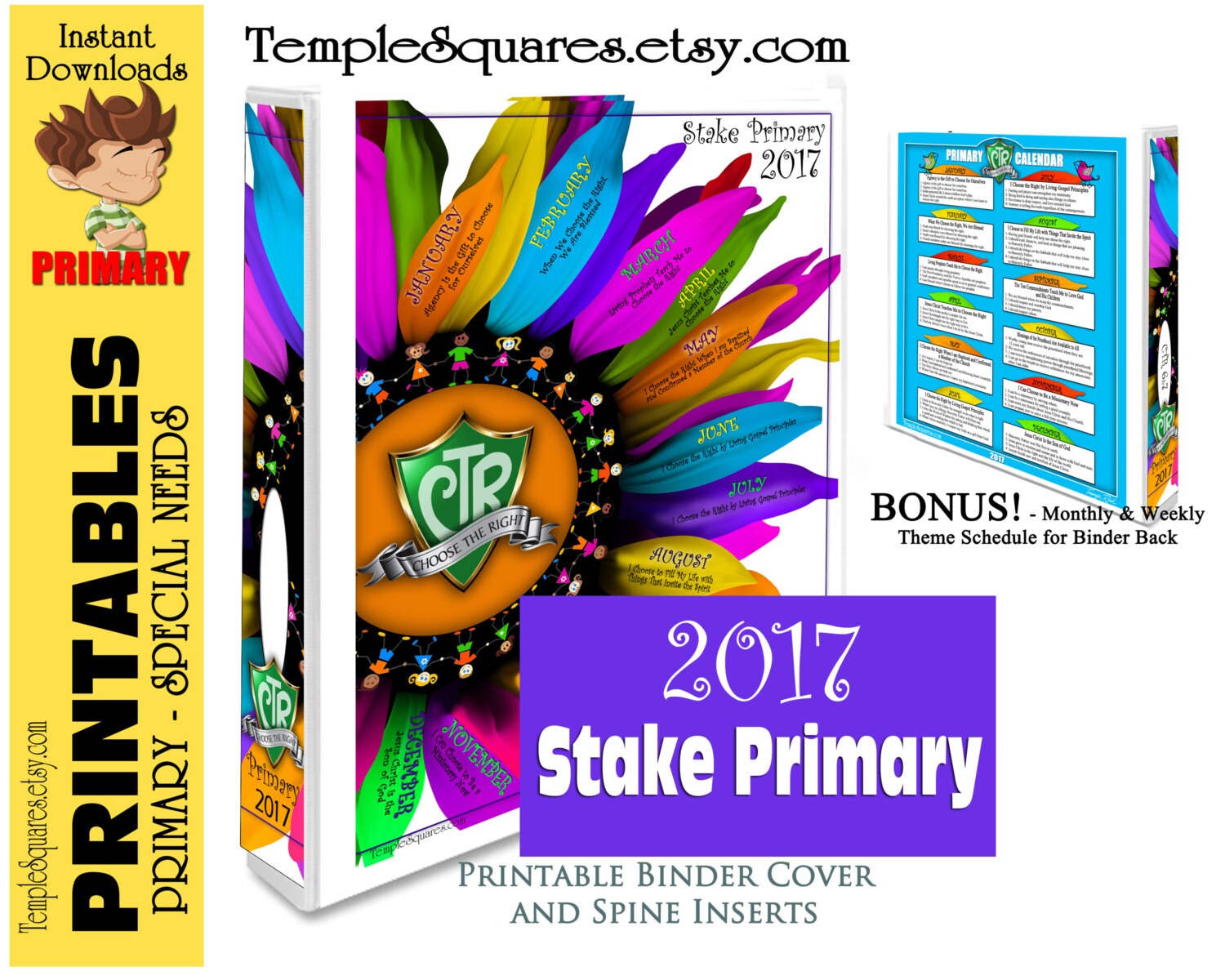 Printable LDS STAKE Primary Presidency Organization 2017 CTR