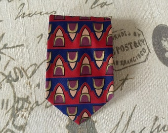 Vintage Mens Mulberry Silk Cravat Necktie Ship Free