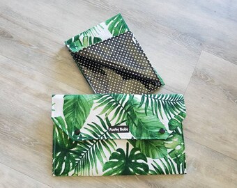 Nappy Wallet & Change Mat Set. Gorgeous Baby Shower Gift. Waterproof Change Mat.