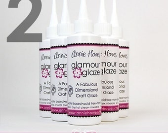 The BEST GLAZE for Scrabble Pendants and Glass Pendants. TWO bottles of Glamour Glaze. Great for Bottle Caps, Scrapbooking and Decoupage.