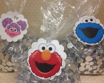 Sesame Street, Elmo, Abby Party Candy or Favor Bags - Set of 10