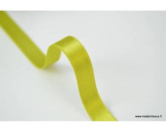 Ruban SATIN double face VERT, 10 mm, .