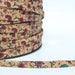 floral paisley cork strip, floral strip, cork ribbon, vegan strip, portuguese cork strip, flat strip, flat cork cord, sold by meter