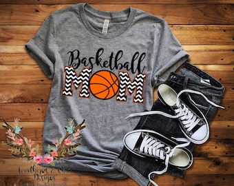 Team Spirit Basketball Mom Tee/ Basketball Mom Tee/ Bella Canvas Shirt/ Basketball Mom Shirt/ Raglan/ Gildan SoftStyle Tee