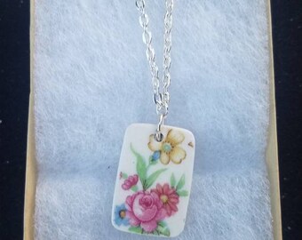 Broken China. Broken China necklace. Broken China jewelry. China jewelry
