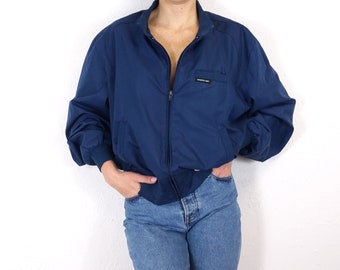 Vintage Members Only Jacket in Navy Blue | Blue Members Only Jacket | Members Only Bomber Jacket | Vintage Bomber Jacket