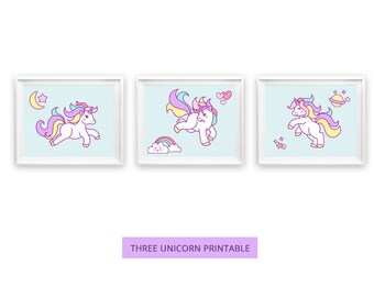 unicorn printables etsy
