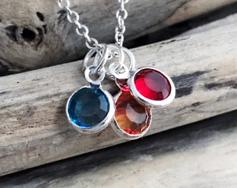 Swarovski Birthstone Charms, 6mm Swarovski Crystal Channel Charms, Bead Dangles, Add a Charm, Necklace Charms, Personalized Jewelry