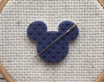 Disney Needle Minder - Mickey Mouse Magnet for Cross Stitch- Haunted Mansion Needle Minder - Haunted Mansion Wallpaper Needle Minder