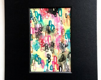 4x6 watercolor painting matted to an 8 x 10