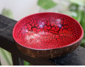 Coconut Bowl Classic Oriental Decorative Multipurpose Handmade Coconut Hand Painted Shell Bowl (PC36)