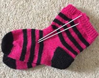 Sock pattern for two needles