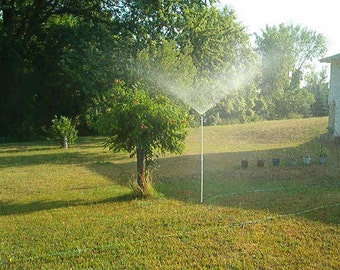 2-3-5 foot Home Made SPRINKLER 2' 3' 5' tall adjustable Lawn and Garden Sprinkler GREENHOUSE Sod Seed