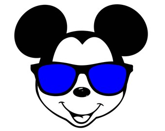 Download SVG DXF File for Mickey with Sunglasses