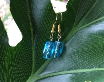 Aqua Marine color Drop Earrings March birthday gifts Mother's Day gifts for her Dainty earrings Teen earrings Affordable blue earrings